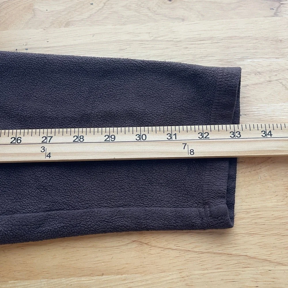 The North Face Polartec Fleece 1/4 Zip Pullover‎ Mens XL Mock Neck Brown Logo